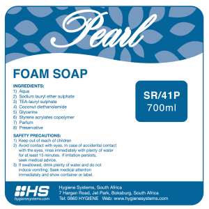 Pearl Luxury Foam Hand Soap Refill 700ml